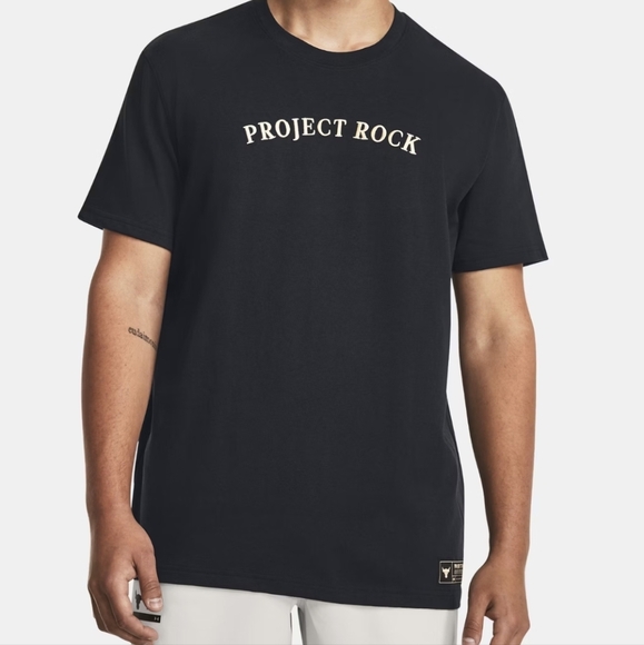 NWT UA Men's Project Rock Heavyweight Short Sleeve shirt - Picture 11 of 17